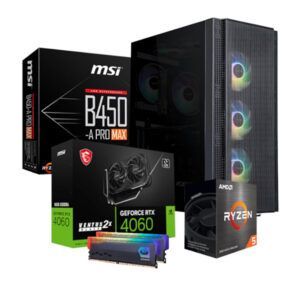 Barricade 5600x RTX 4060 16gb 1tb SSD Nvme Win 11 Gaming Desktop PC