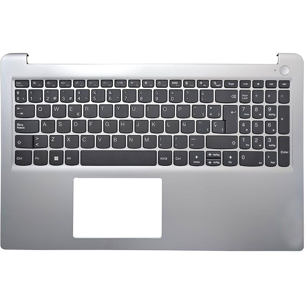 Laptop PalmRest & Keyboard for Lenovo Ideapad 1 15ADA7 5CB1F3662 Laptop PalmRest & Keyboard for Lenovo Ideapad 1 15ADA7 5CB1F36624 AP3L6000260 Spanish Non-Touchpad OEM - Mineaway